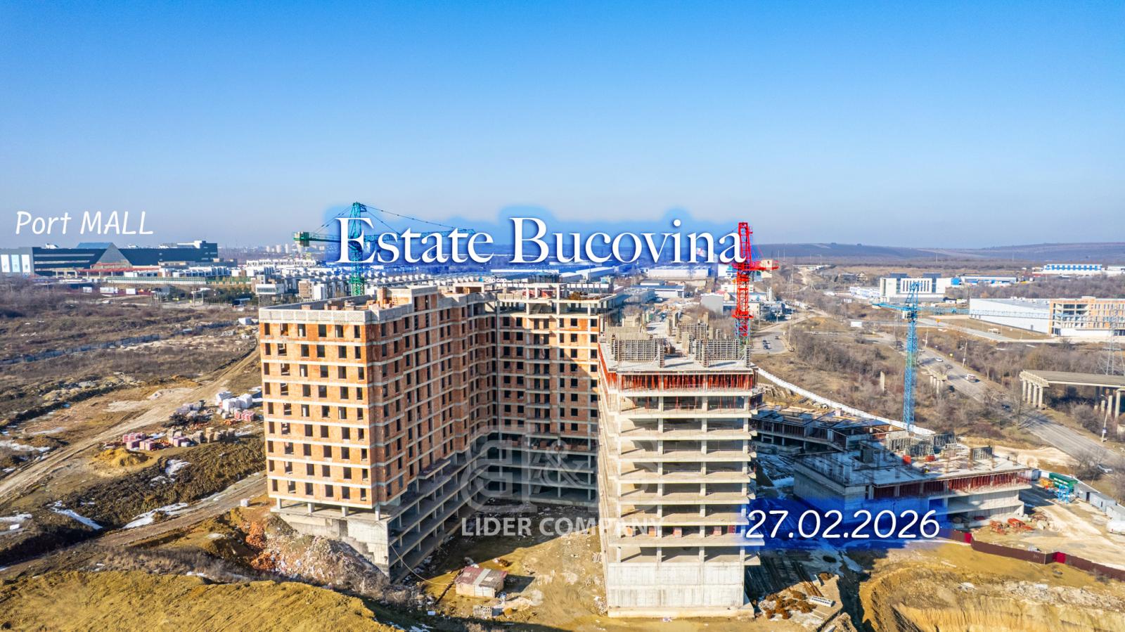 Apartament cu 1 cameră + living în complexul rezidențial Estate Bucovina – sec. Ciocana