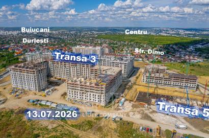 Apartament cu 1 cameră și living de vânzare - Tranșa 4, Colina Verde Durlești