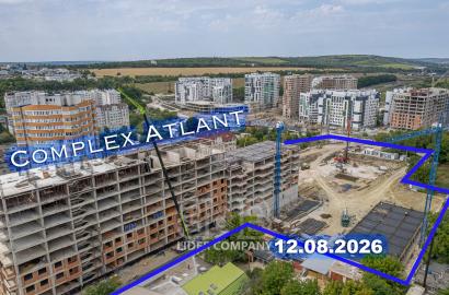 Apartament spațios cu 1 cameră de vânzare - complexul ATLANT, Rîșcani