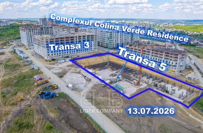 Apartament cu 1 cameră și living - Tranșa 5 Colina Verde, Durlești