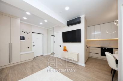 De vânzare apartament cu 1 cameră + living - complexul Newton House, Botanica