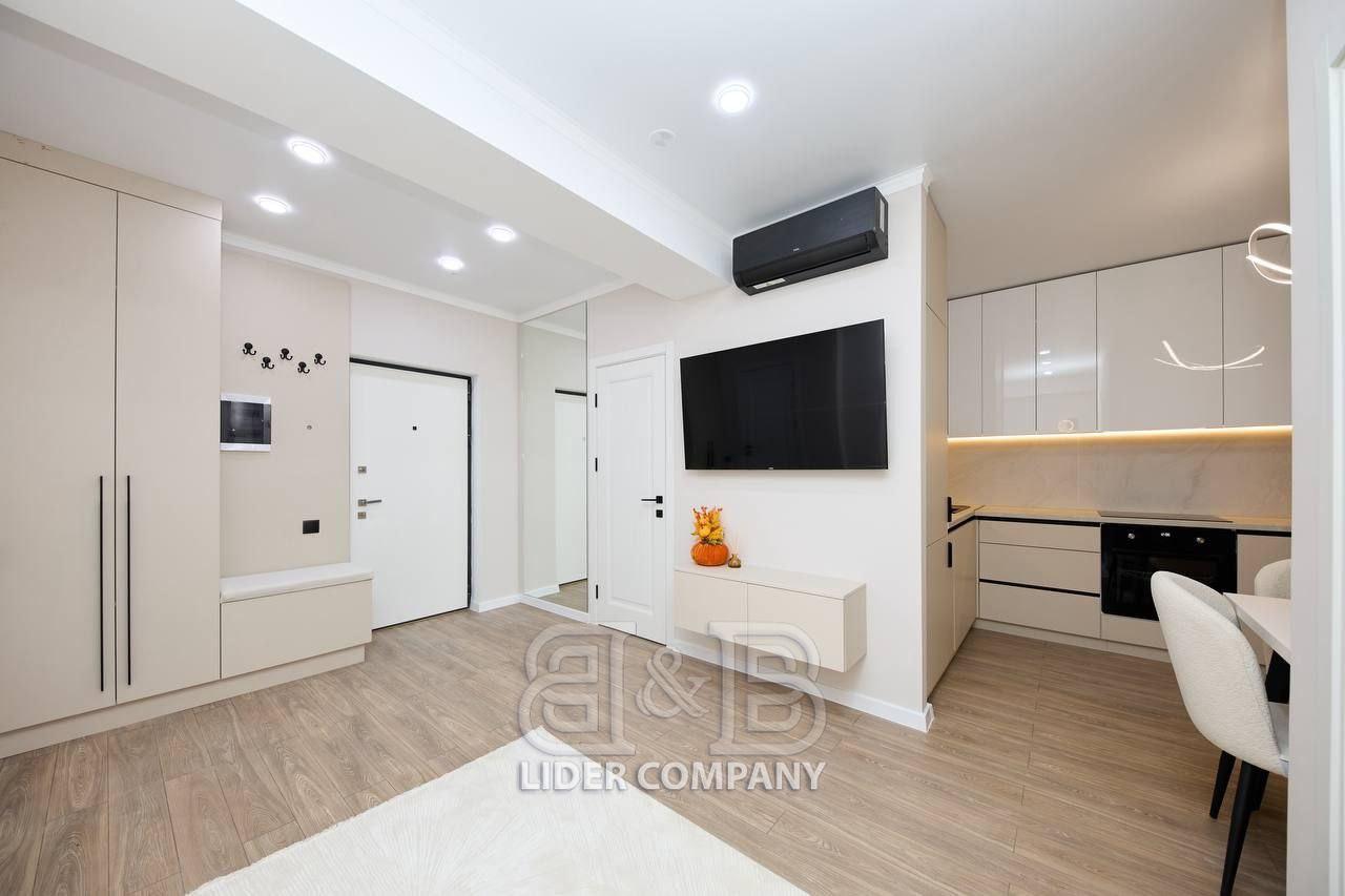 De vânzare apartament cu 1 cameră + living - complexul Newton House, Botanica